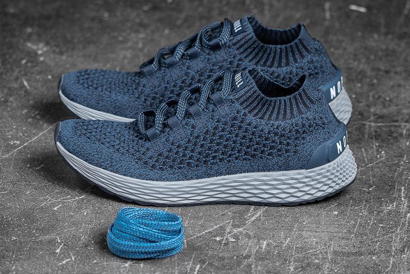 Nobull Knit Runner Women's Running Shoes Navy | USA C1666T